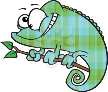 Royalty Free Clipart Image of a Chameleon