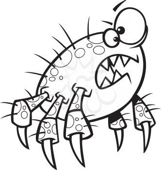 Royalty Free Clipart Image of a Mite