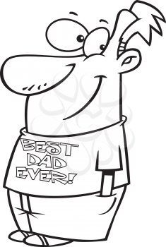 Royalty Free Clipart Image of the World's Best Dad