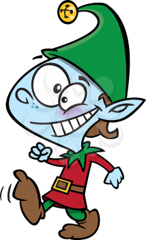 Royalty Free Clipart Image of an Elf