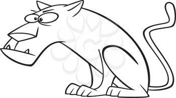 Royalty Free Clipart Image of a Panther