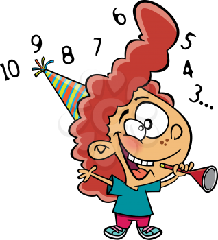 Royalty-free clipart image for New Years