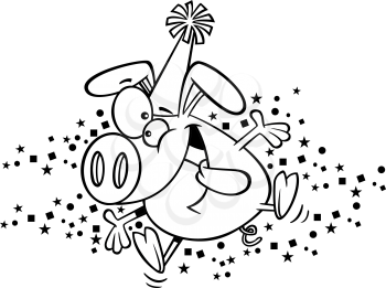 Royalty-free clipart image for New Years