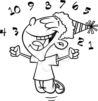 Royalty-free clipart image for New Years