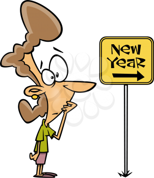Royalty-free clipart image for New Years