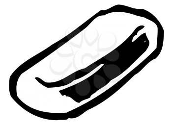 Royalty Free Clipart Image of an Eraser