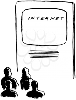 Royalty Free Clipart Image of the Internet