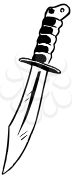 Royalty Free Clipart Image of a Knife