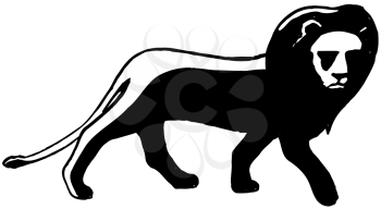 Royalty Free Clipart Image of a Lion