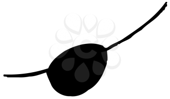 Royalty Free Clipart Image of an Eye Patch