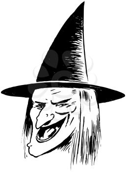 Royalty Free Clipart Image of a Witch