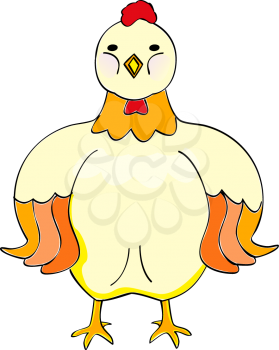 Royalty Free Clipart Image of a Hen