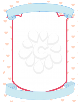 Royalty Free Clipart Image of a Valentine's Day Framed Box