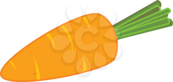 Royalty Free Clipart Image of a Carrot