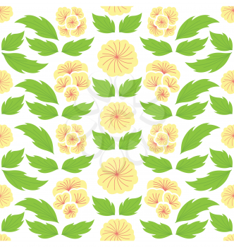 Royalty Free Clipart Image of an Asian Floral Background