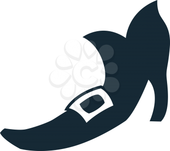 Royalty Free Clipart Image of a Silhouetted Shoe