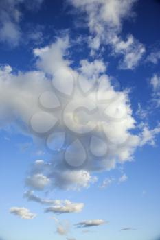 Royalty Free Photo of Puffy Clouds in the Sky