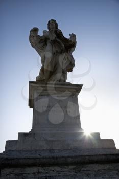 Royalty Free Photo of an Angel Sculpture From Ponte Sant'Angelo Bridge in Rome, Italy