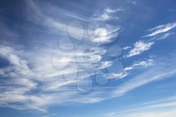 Royalty Free Photo of Cirrus Clouds in a Blue Sky