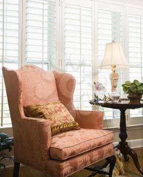 Royalty Free Photo of a Chair in a Living Room