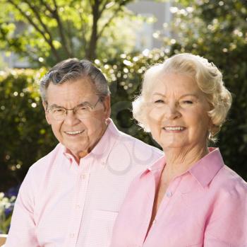 Royalty Free Photo of a Smiling Older Couple