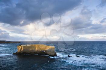 Royalty Free Photo of a Rock Formation in the Ocean in Australia on the Great Ocean Road