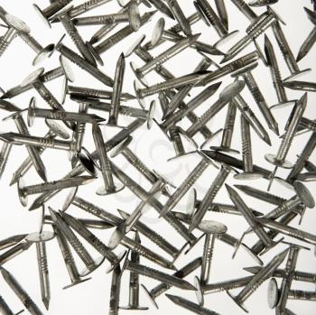 Royalty Free Photo of a Pile of Nails