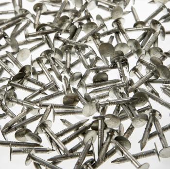 Royalty Free Photo of a Pile of Nails