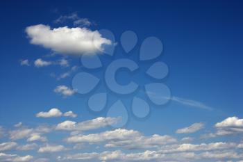 Royalty Free Photo of Clouds in the Blue Sky