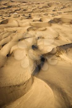 Royalty Free Photo of an Aerial Landscape of Sand Dunes in Great Sand Dunes National Park, Colorado