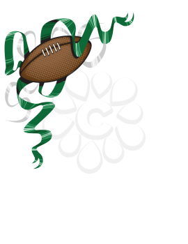 Royalty Free Clipart Image of a Football