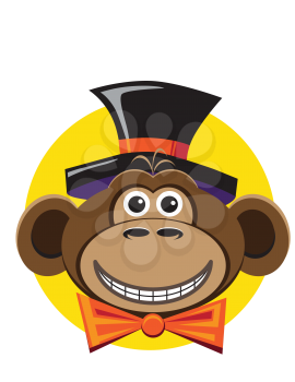 Royalty Free Clipart Image of a Monkey