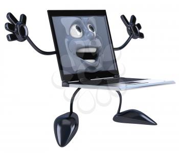 Royalty Free Clipart Image of a Laptop