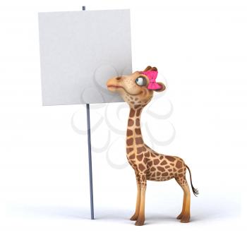 Fun giraffe