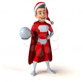 Fun superhero - 3D Illustration
