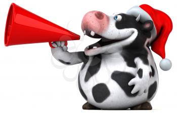 Fun cow - 3D Illustration