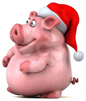 Fun pig - 3D Illustration