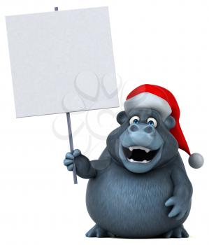 Fun gorilla - 3D Illustration