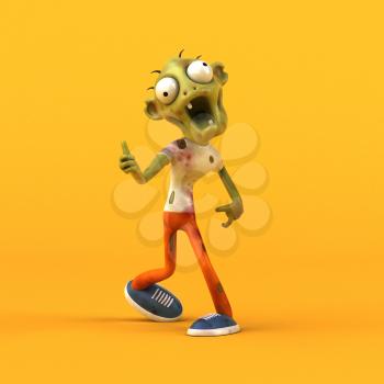 Fun zombie - 3D Illustration