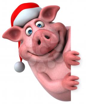Fun pig - 3D Illustration