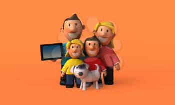 Family - 3D Illustration