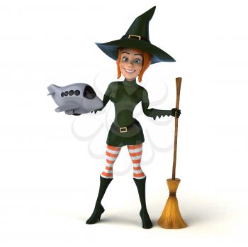 Sexy witch - 3D Illustration