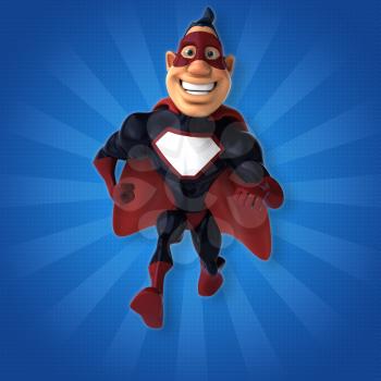 Fun superhero - 3D Illustration