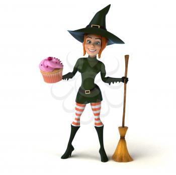 Sexy witch - 3D Illustration