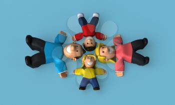 Family - 3D Illustration