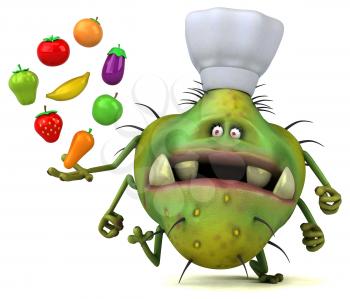 Fun germ - 3D Illustration