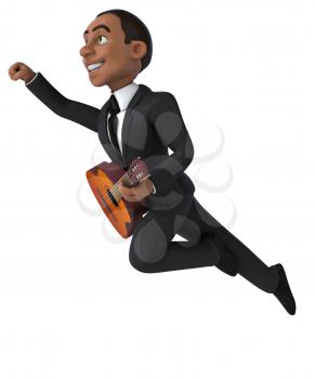 Fun businessman - 3D Illustration