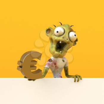 Fun zombie - 3D Illustration