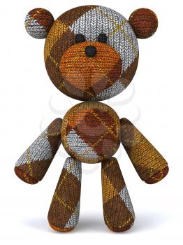 Royalty Free 3d Clipart Image of a Teddy Bear