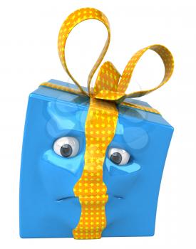 Royalty Free 3d Clipart Image of a Gift